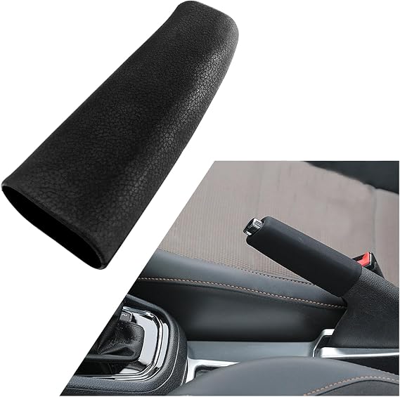 Ziciner Car Handbrake Cover, Elastic Anti-Slip Silicone Auto Shifter Protector, Comfortable Grip Decoration for Men Women, Universal Vehicle Interior Accessory (Black)