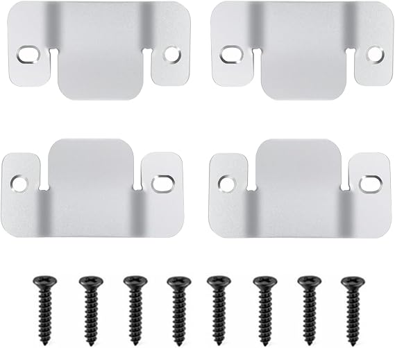 Sectional Couch Connectors, Metal Couch Clips Sofa Connector, Universal Metal Sofa Interlocking Connector Bracket with Screws, 4 Pcs