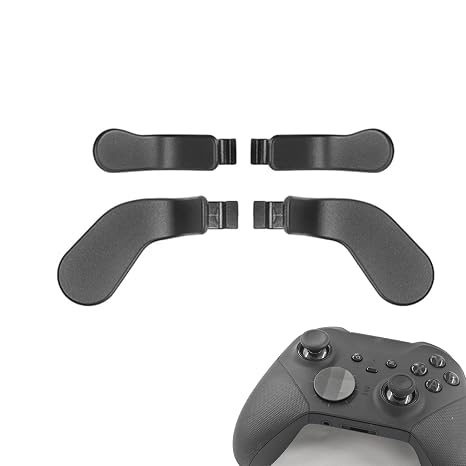 4 Pcs Elite Control Paddles for Xbox One Elite Controller, Elite Controller Metal Paddles for Xbox One Elite Series 2/Elite 2 Core Controller, Paddles for Xbox Elite Series 2 Controller(Black)