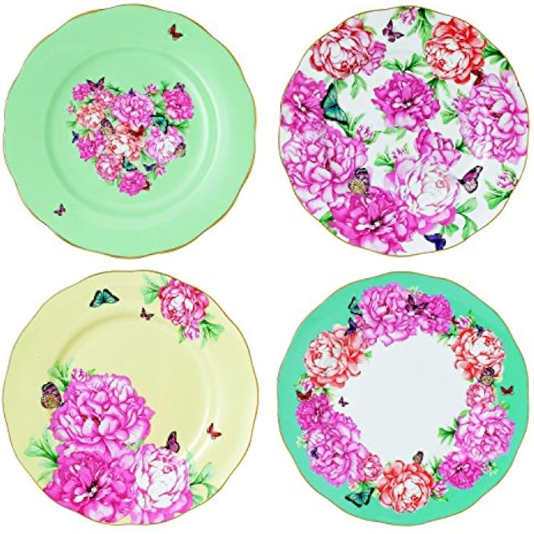 Miranda Kerr For Royal Albert Mixed Patterns Accent Plate Set of 4