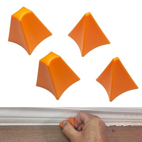 4PCS Silicone Seam Tools Set, 3/6/10/16mm Caulk Applicator Sealant Finishing Tools, Caulk Smoothing Tool, Reusable Finger Caulking Tool for Bathroom, Kitchen, Joint