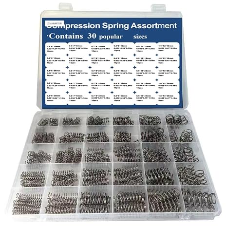 Compression Springs Assortment Kit 30Different Sizes Mini Spring Stainless Steel Mechanical Small Springs for DIY Repair Project (315)