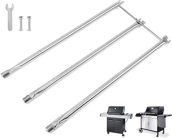 QuliMetal 7508 Burner Tubes for Weber Genesis Silver B/C & Spirit 700