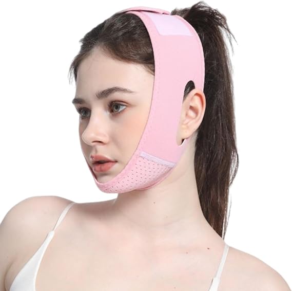 V Line Lifting Mask, Chin Strap for Sleeping & Double Chin Reducer, Reusable Jawline Shaper, Face Sculpting & Slimming Strap,