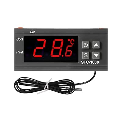 STC 1000 LED Digital Thermostat for Incubator Temperature Controller Thermoregulator Relay Heating Cooling DC 12V 24V 110-220V Color : DC 24V