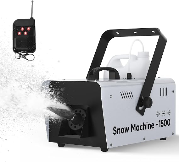 Snow Machine,1500W Snow Maker With Remote Control for Indoor Outdoor