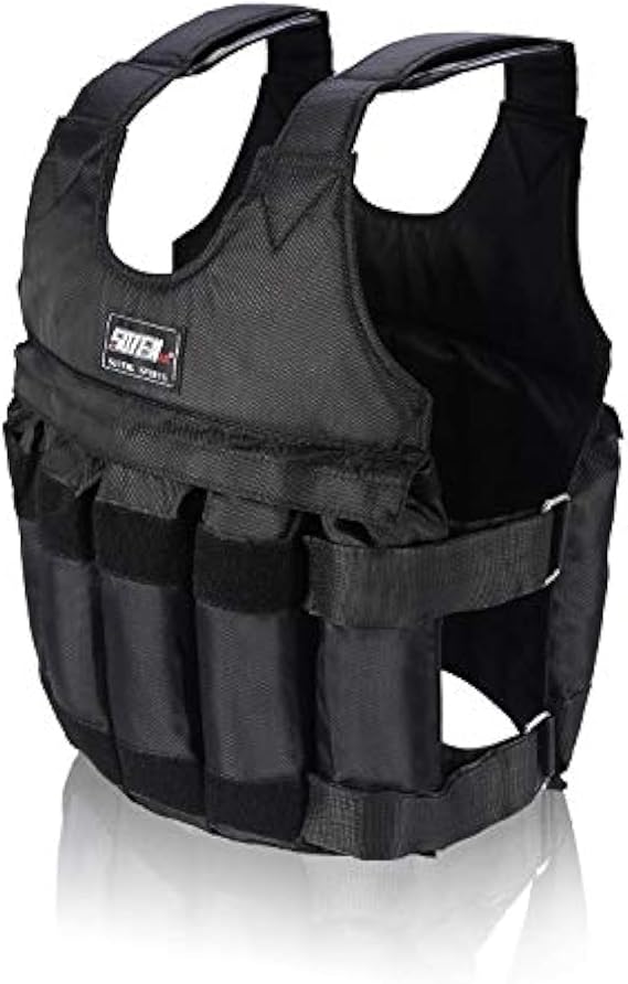 Sport Weighted Vest Workout Equipment, Adjustable Weighted 20kg/44lb Body Weight Vest for Men, Women, Kids, (without steel plates)