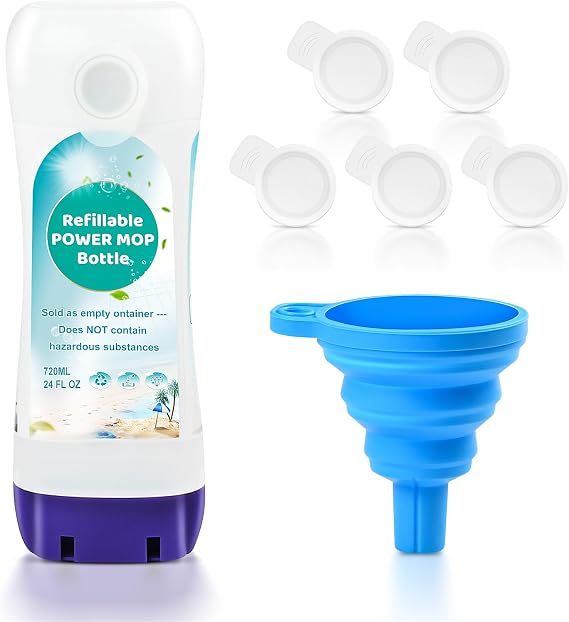 Bisenkud Leak-Resistant Refillable Bottle for Swiffer Power MopTM, 720mL