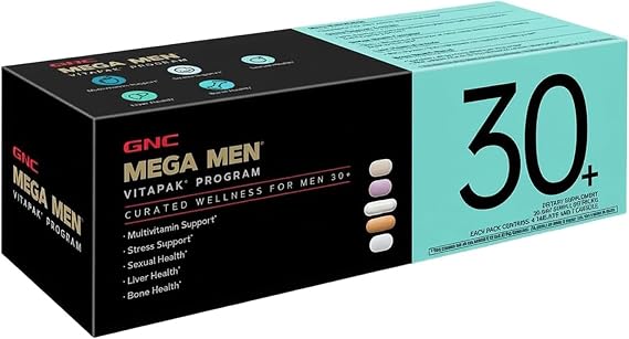 GNC Men's 30+ Vitapak Program, 5-in-1 Multivitamin, 30 Servings