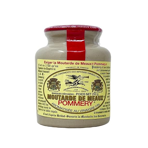 Pommery Meaux Mustard Stone Jar, 8.8-Ounce