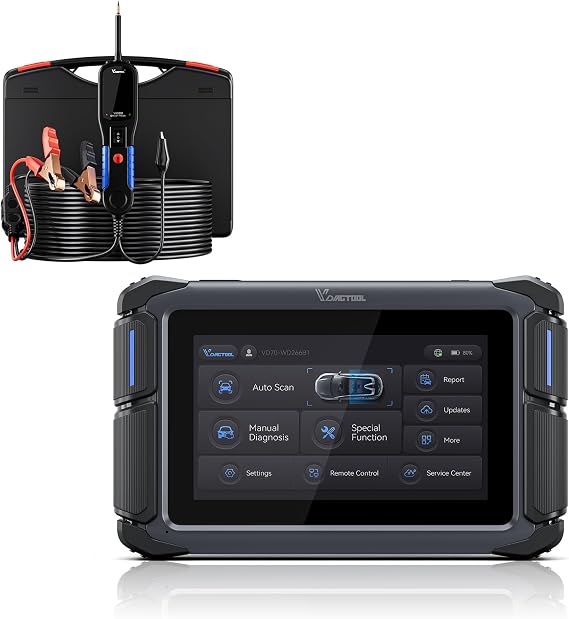 VDIAGTOOL VD70 BiDirectional Scan Tool 2025 Newest utomotive Diagnostic Scanner with V200 Power Circuit Probe Tester