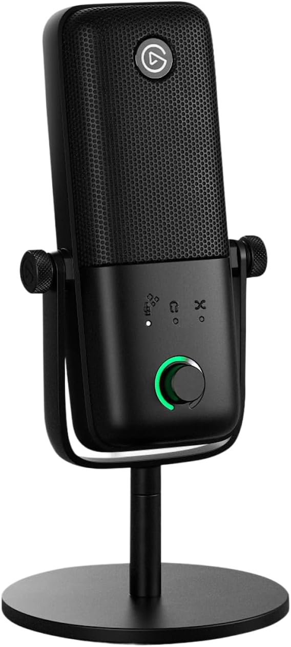 Elgato Wave:3 MK.2 USB Condenser Microphone, DSP Effects | Clipguard 2.0 protection, Auto Gain calibration, Onboard voice enhancer, compressor, EQ, Multifunction dial, USB-C