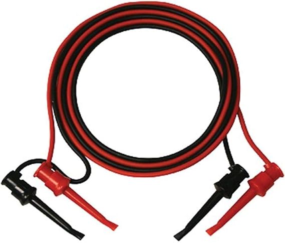 Elenco Mini-Grabber to Mini-Grabber | IC Clips | 36 Inch Length | Color Coded - Red and Black |Test Lead Set | TL-9