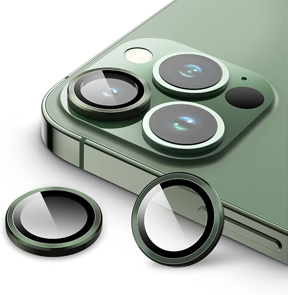 JETech Camera Lens Protector for iPhone 13 Pro Max/13 Pro, Alpine Green