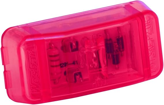 Wesbar LED Waterproof Grommet Mount, Red