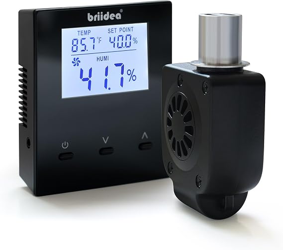 Briidea Gun Safe Dehumidifier with Smart Humidity Control, Real-Time Temperature & Humidity Display, Energy-Efficient Moisture Protection, Fits Safes up to 300 Cubic Feet
