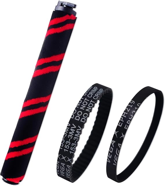 Replacement Brush Roller and Vacuum Belts for Shark AZ3002 AZ3000 | AZ3000W LA702 LA700 LA555 AZ1002, Front Brush Belt Vega 153-3MV-8 + Long Drive Belt Vega EPH219