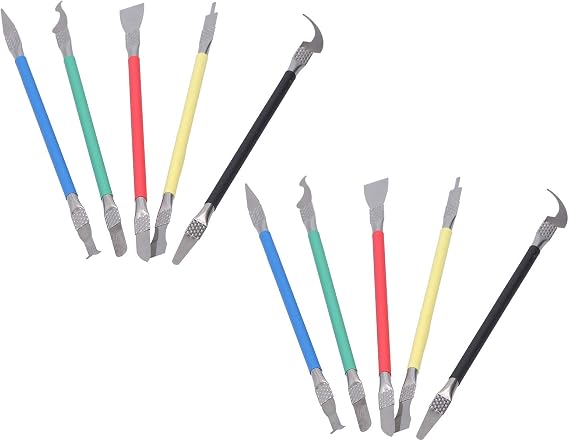 IC Chip Repair Thin Blade CPU NAND Remover BGA Maintenance Knife for Mobile Phone Repair (Removing The CPU and Removing Glue 5-Piece Set)