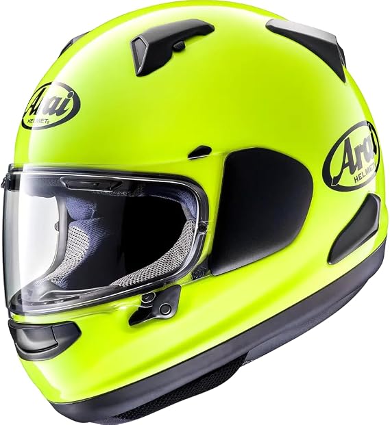 Arai Helmets Quantum-X Solid Helmet (Small, Fluorescent Yellow)