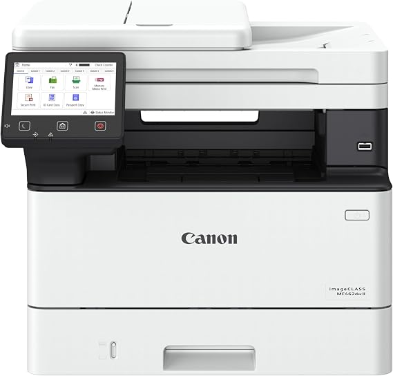 Canon imageCLASS MF462dw II - Wireless, Monochrome Duplex Laser Printer | All-in-One with Scanner, Copier, Fax, Mobile Ready, 37 PPM For Home and Office