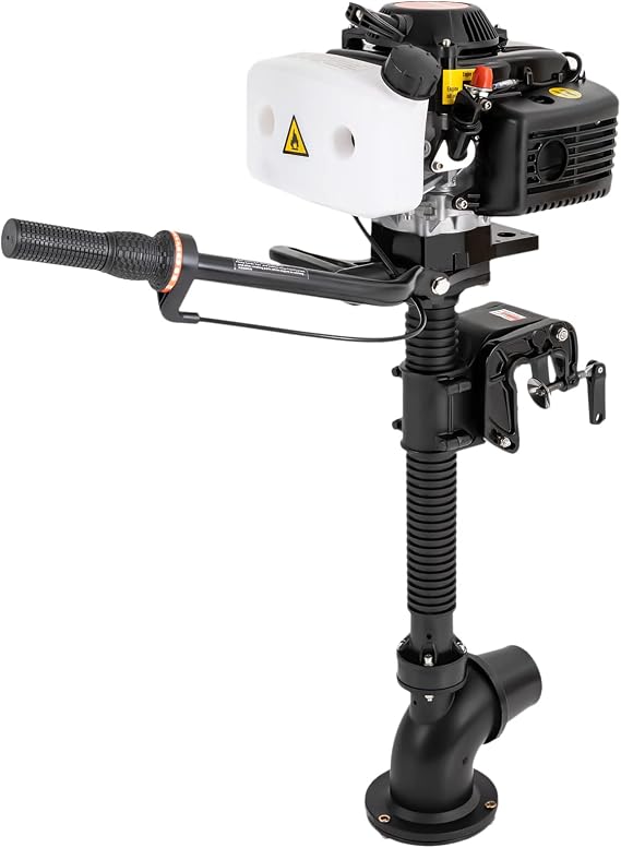 4 Stroke 4HP Outboard Engines, Jet Pump Marine Engines, Outboard Motor, Heavy Duty Fishing Boat Engine, Air Cooled CDI System, Tiller Controls.