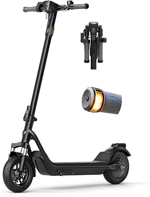 NIU K100FAIR Electric Scooter Adults - 600W-700W Peak Power, 18-30 Max Range, Top 17.4-20 MPH, Portable E Scooter wSuspension for Commute, Sup. Turn Signal, Folding HandlebarsOnly K100F