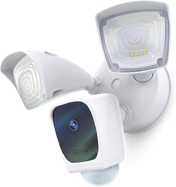 Home Zone Security Floodlight Camera Smart 2.4 GHz Wireless 1080P Outdoor Security Flood Light Camera, No Subscription Required
