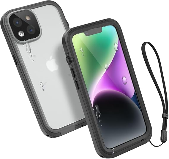 Catalyst Total Protection Case for iPhone 14-5X More Waterproof iPhone Case, Highly Responsive Screen and Face id, Survives up to 65% Higher Drops Black