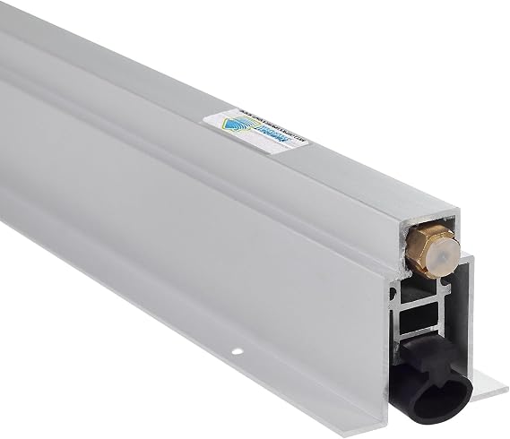 TMS Automatic Drop Down Door Seal, Mortise Mount, 36 Inch, 1" Drop, Heavy Duty Aluminum with Neoprene Bulb Seal, Blocks Sound, Light, Draft and Smoke, (36 Inches)