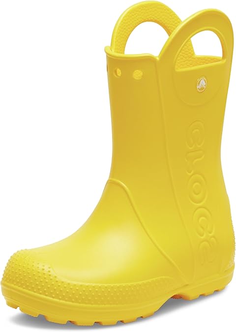 Crocs Handle İt Rain Boot K Çocuk Yağmur Botu, 28-29, 211052-730, Sarı, Unisex Çocuk