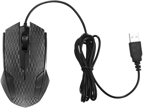 iMicro MO-159U Wired USB Optical Mouse, Black