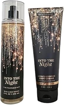 Bath and Body Works - Into the Night - Fine Fragrance Mist and Ultra Shea Body Cream - Full Size - 2019