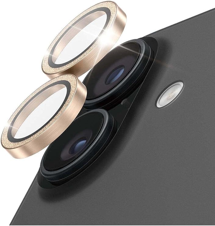 Panzer Glass PanzerGlass iPhone 17/16/16 Plus Hoops Simli Altın Kamera Lens Koruyucu, PG46936