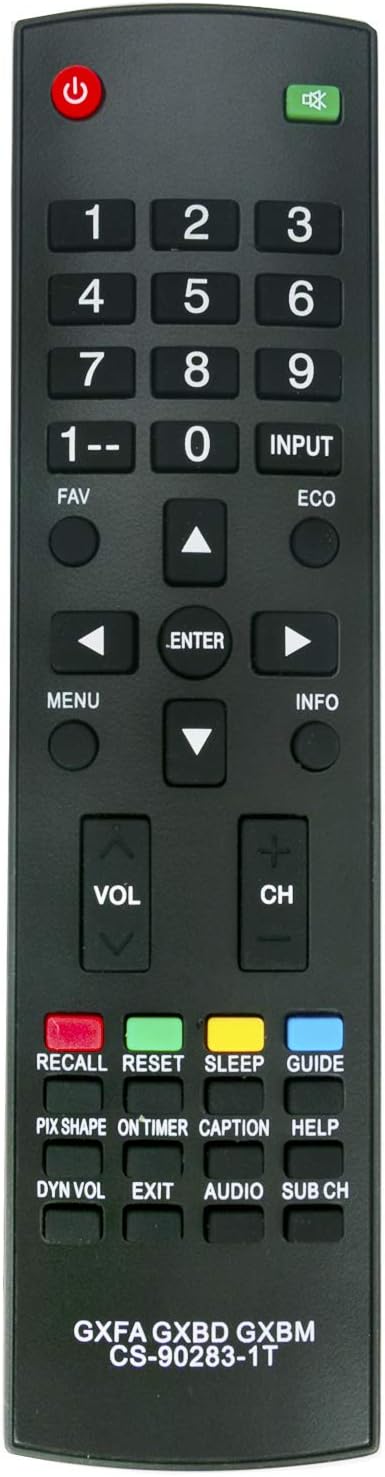 New Replaced Remote GXCC GXFA GXBD GXBM CS-90283-1T fit for Sanyo LCD HDTV