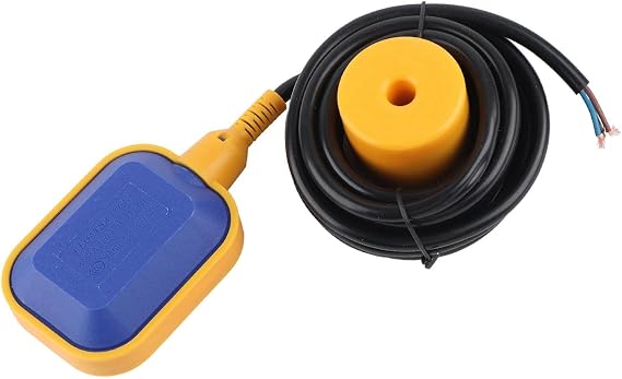 Water Level Switch, Cable Type Liquid Fluid Level Sensor Automatic Water Level Controller 0 to 220V 10A to Control Pump Work, Adjust Liquid Level (3.7M Cable)