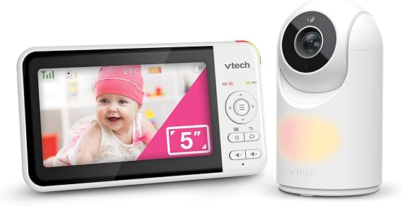 Vtech Döndürülebilir ve Eğilebilir Kameralı 5’’ Görüntülü Bebek Monitörü - VM5367