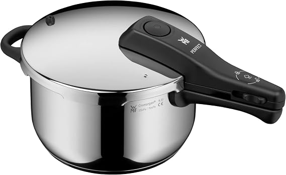 WMF Perfect One Pot 4,5 L Düdüklü Tencere, İndüksiyon Uyumlu, Cromargan® Yüksek Kaliteli Paslanmaz Çelik, 2 Pişirme Kademesi, Büyük Pişirme Göstergesi, Çıkarılabilir Kapak Sapı