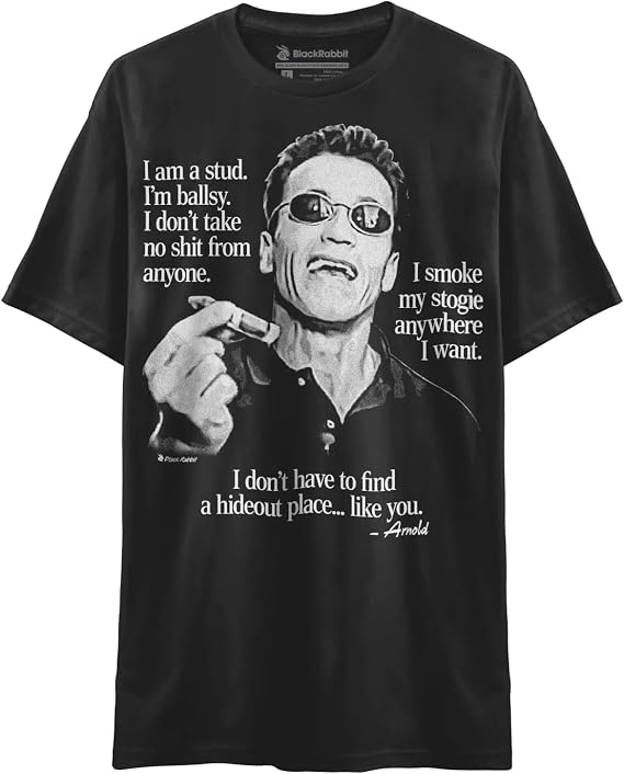 Arnold I Am A Stud Funny Stogie Speech Shirts & Tops