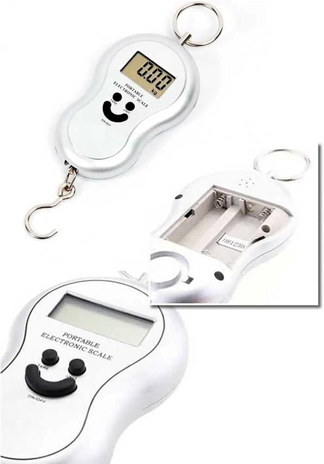 Digital Hand Scale with Mobee Battery with Smiling Face Figure