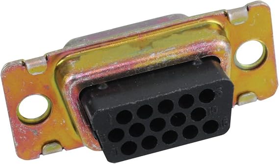 TE Connectivity - 204501-1 - D Sub Connector Housing, 15 Positions, High Density D Sub, DE, AMPLIMITE 90 Series, Plug