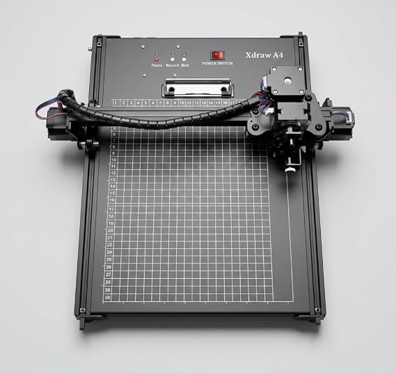 Half-Auto A4 Pen Plotter, xDraw A4 XYZ Pen Plotter, Signature Drawing Writing Robot with Offline Function, Enlarged Base Plate 12 x 12''