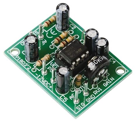 Velleman K1803-VP Universal Mono Pre-Amplifier Kit, Developed As Pre-Module for A Number of Audio Applications