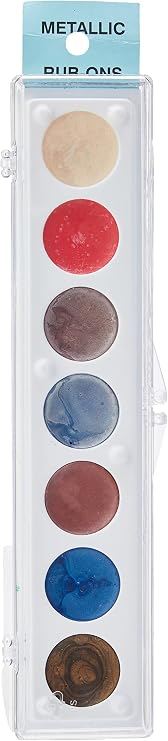 Craf-T Metallic Rub-On Paint Palette - 7 Colors-Kit #3