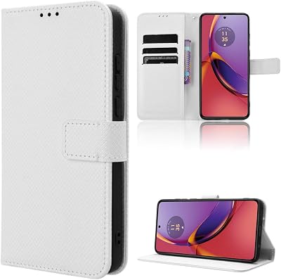 Compatible with 1 Nord 2 5G Case,Compatible with OnePlus Nord 2 5G Flip Stand Magnetic Clasp Card Slots Wallet Cover White