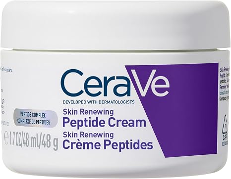 CeraVe Skin Renewing Peptide Cream, Firming Formula for All Skin Types, 48g