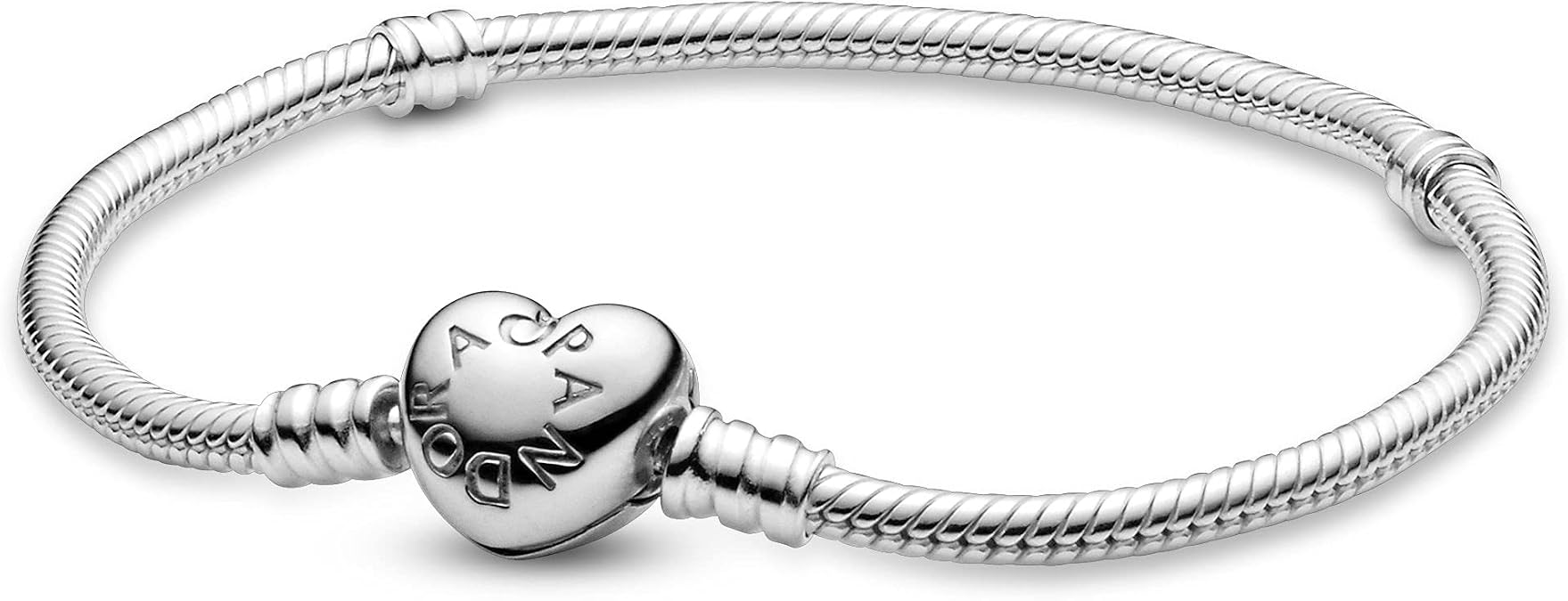 PANDORA Heart Clasp Snake Chain Bracelet