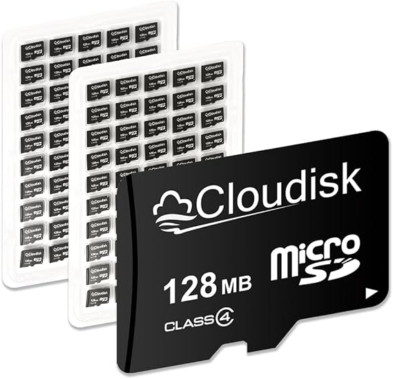 Pack of 100 Micro SD Card 128MB not 128GB Small Capacity Memory Card C4 (128MB)