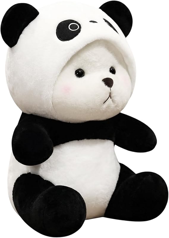 Bear Stuffed Animal, Cute Plush for Emotional Support and Decorative Use, Soft Stuffed Animal with Removable Hat, Emotional Support Plush for Gifting and Home Decor