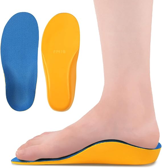 Kids Inserts,Kids Orthotic Arch Support Shoe Insoles,Children Pu Cushioning Inserts for Flat feet,Plantar Fasciitis,Feet Heel Pain Relief