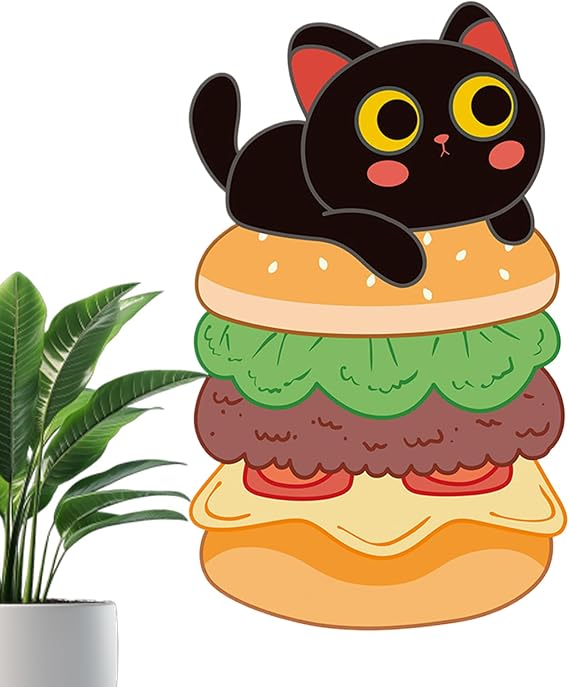 Wall Mounted Cat Scratcher Self-Adhesive Flexible Funny